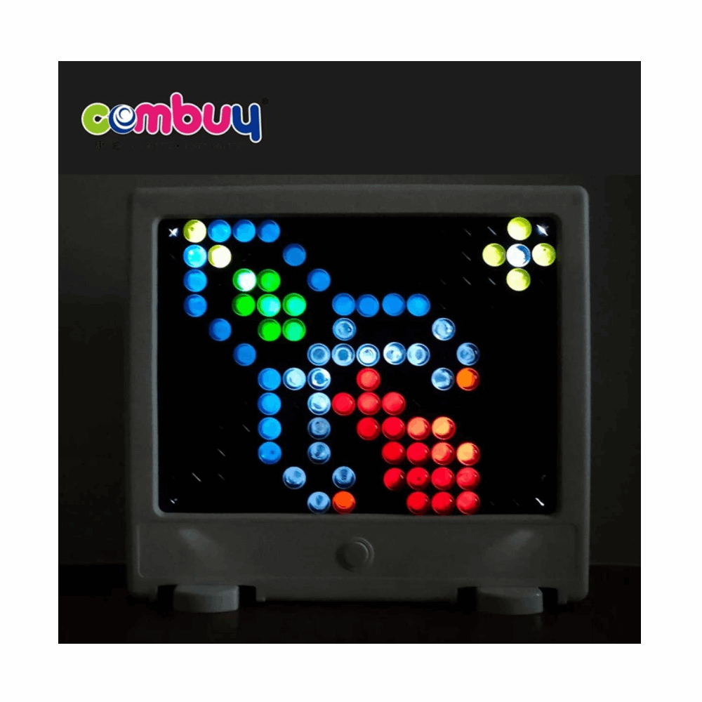 تنميه مهارات لعبه تركيب والرسم بالمسامير المضيئه 129قطعه كود177