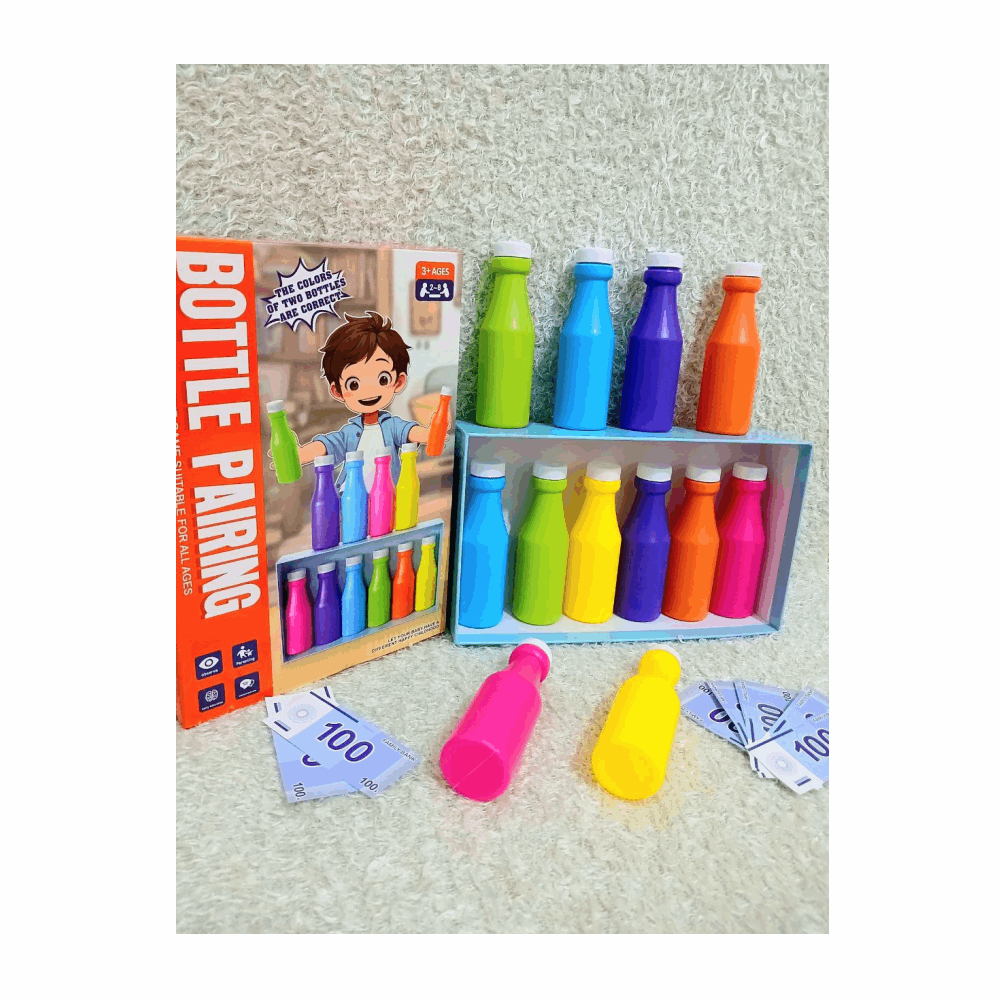 تنميه مهارات لعبه تطابق وترتيب الزجاجات كودM57-538